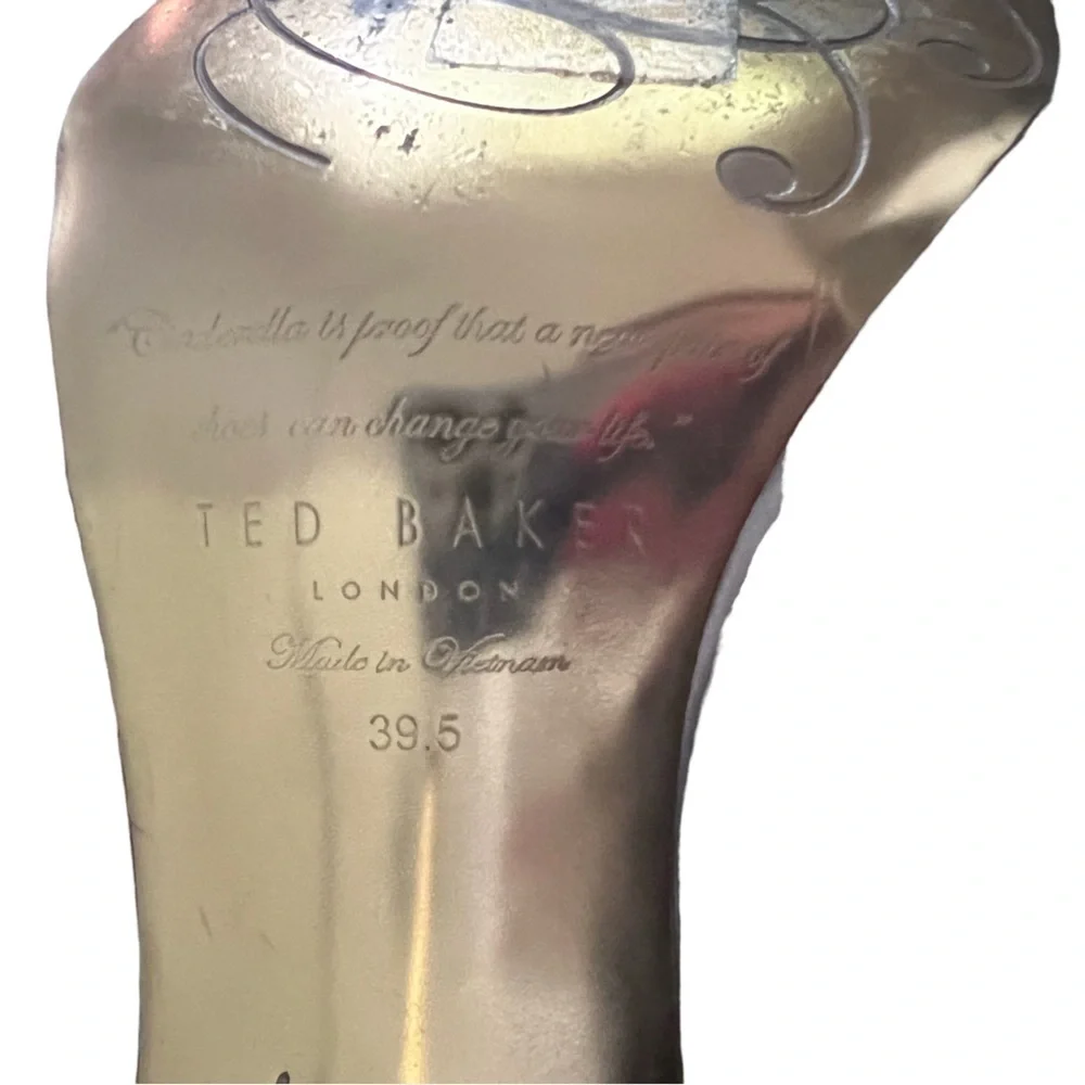 Champagne Jewel Wedding Peep Toe Heels by Ted Baker